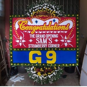 Papan Bunga Ucapan Selamat = 220