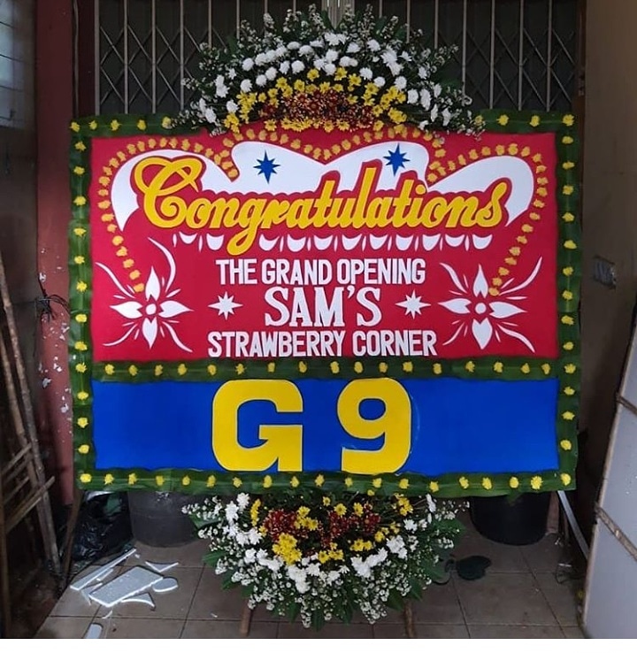 Papan Bunga Ucapan Selamat = 220